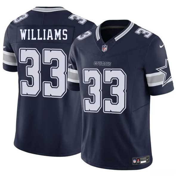 Men & Women & Youth Dallas Cowboys #33 Javonte Williams Navy 2025 F.U.S.E. Vapor Untouchable Limited Stitched Jersey
